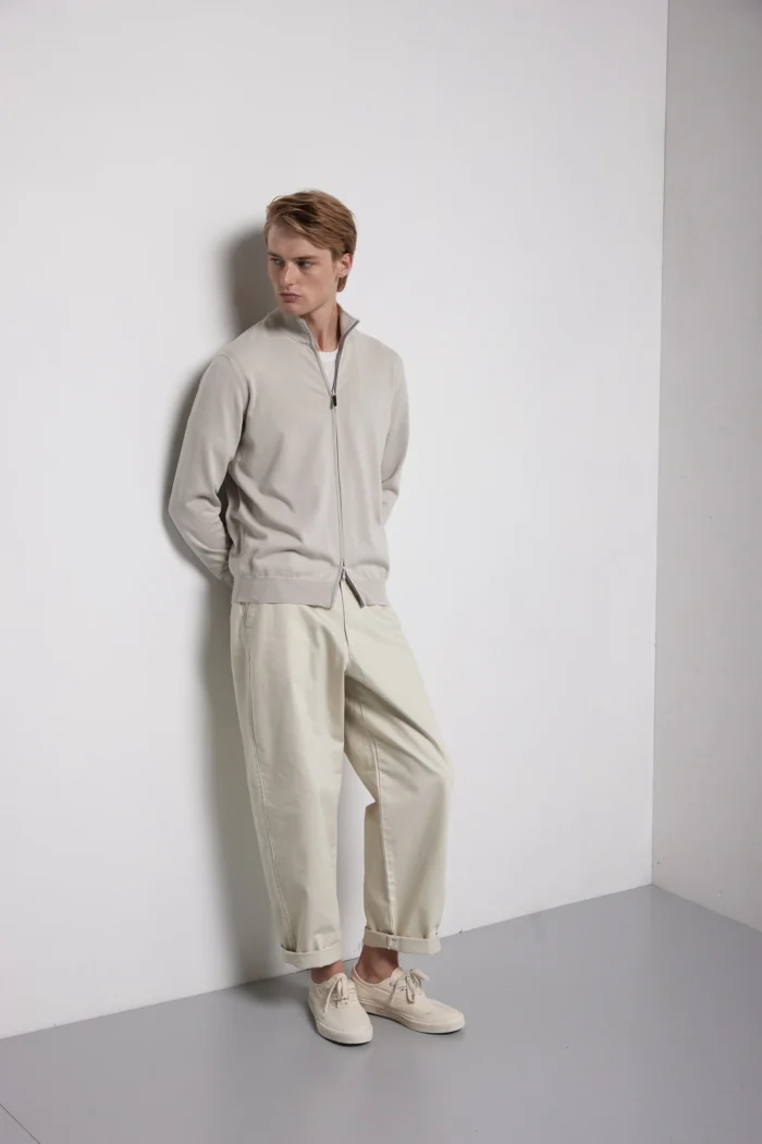 Giubbotto con zip in  cotone