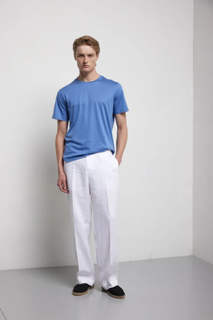 T-shirt manica corta in cotone e modal