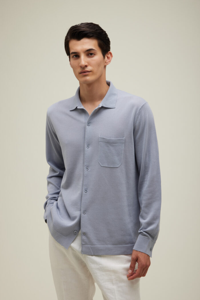 Camicia Manica Lunga In Cotone