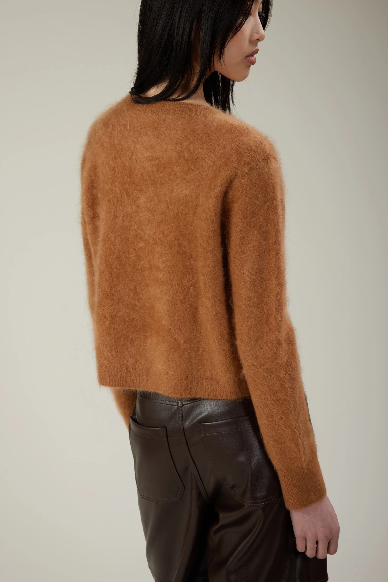 Cardigan in cashmere effetto garzato - immagine 3