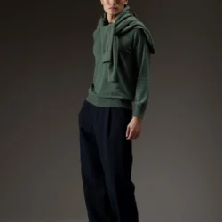 Maglia girocollo in cashmere dal taglio felpa - Thumbnail Image 3