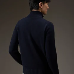 Maglia in lana con zip e bottoni - Thumbnail Image 3